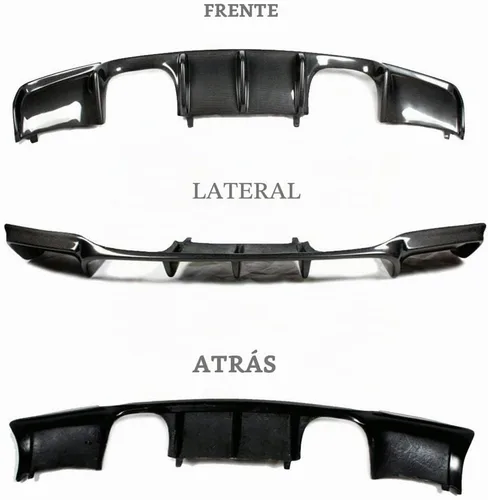 Vista 5 de Difusor trasero de fibra de carbono M3 para BMW M3 E92 E93 2Door 2008-2013 Piezas personalizadas Cubierta de parachoques de labio inferior Spoiler