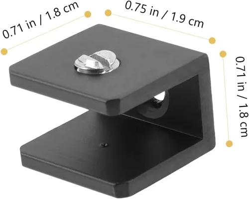 Vista 9 de Uonlytech Abrazadera para estantería, 8 piezas, soportes de estante de vidrio, fácil de instalar