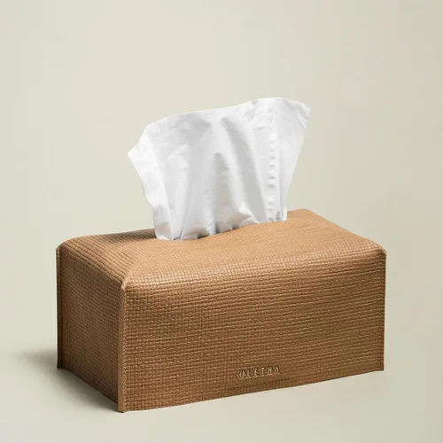 Vista 20 de OLETHA Funda para Caja de Pañuelos Rectangular Estética, Portador de Pañuelos de Caja Plana Mediana Rectangular, Negro