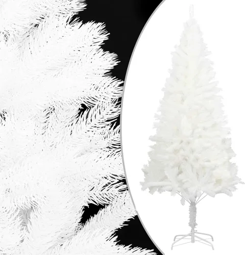 Vista 2 de Gecheer Christmas Tree, Pre-lit 7.9 ft White PE Steel Plastic Cone-shaped, for Indoor Outdoor Living Room