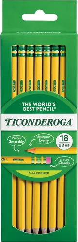 Vista 16 de Ticonderoga - Lápices de madera, preafilados #2 HB suave, amarillo, 1000 unidades, tamaño estándar, borrador de alta calidad