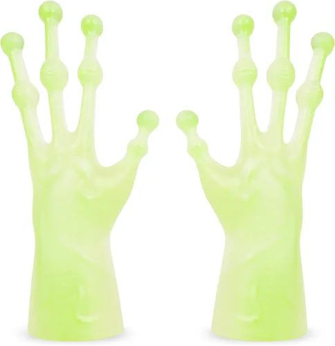 Vista 3 de Accoutrements Alien Finger Hands Glow in the Dark - Juego de 2 piezas