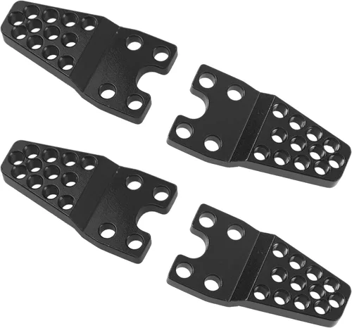 Vista 2 de 4 piezas de amortiguador de choque de metal para coche RC ShareGoo, ajustable en altura y ángulo, soporte de suspensión, kit de elevación Negro