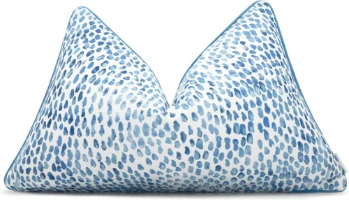 Vista 9 de Booti - Funda de almohada decorativa cuadrada decorativa con estampado, decoración del hogar para sofá, silla, 20 x 20 pulgadas, azul Booti-azul