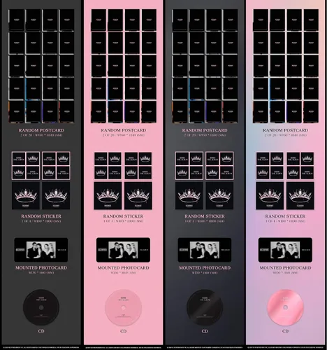 Vista 4 de Music & New Black Pink - The Album (Vol.1) Álbum+Juego de tarjetas de fotos adicionales (ver.3)