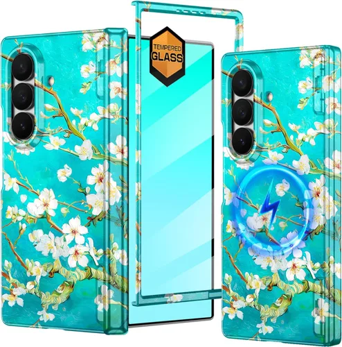 Vista 43 de Hekodonk Funda para Galaxy Z Flip 7, compatible con MagSafe, protector de pantalla integrado, protección de bisagra, magnética, delgada, a prueba