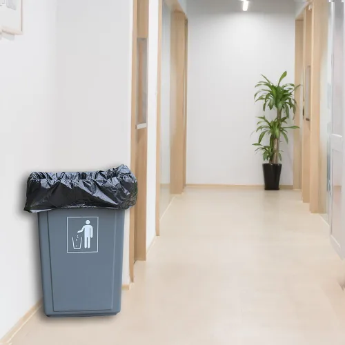 Vista 5 de Bolsa de basura de cocina de 10 galones, forros negros para papeleras, 170