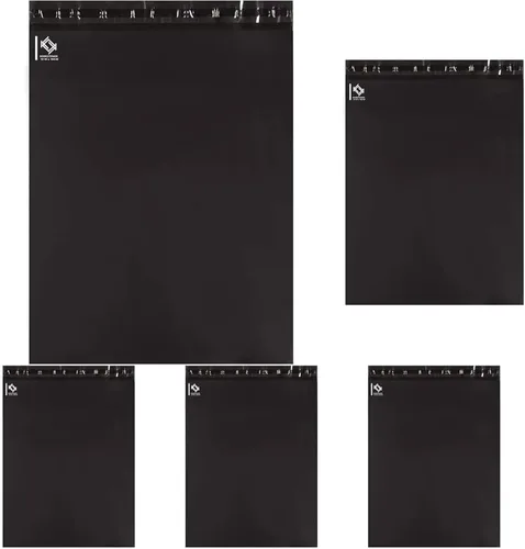 Vista 13 de KKBESTPACK Sobres de Correo de Polietileno 12x15.5 Bolsas de Envío Autoadhesivas Impermeables (Negro), 50 Piezas