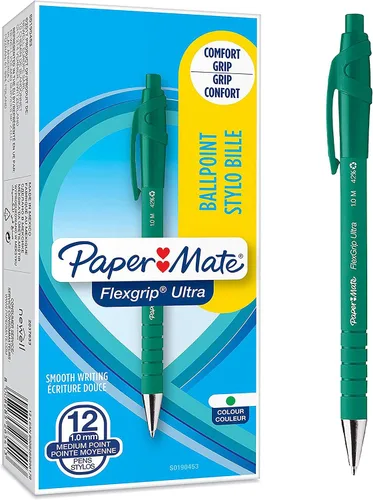 Vista 15 de Paper Mate Flexgrip Ultra RT - Bolígrafo retráctil (punta media, 1mm) paquete de de 2