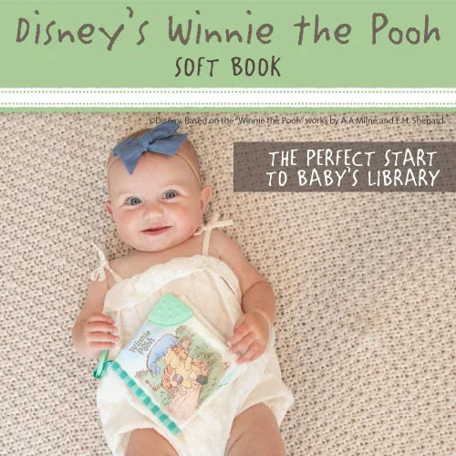 Vista 2 de Kids Preferred Winnie The Pooh - Libro suave con clip para llevar, 5 pulgadas