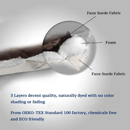 Vista 170 de H.VERSAILTEX Funda de sofá resistente al agua para sofá de 3 cojines, reversible, protector de muebles acolchado con correa elástica, funda de sofá