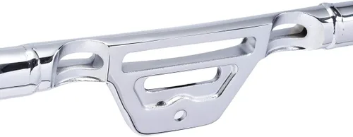 Vista 5 de 1 1/4 "Bigote Motor Guard Highway Crash Bar para Harley Softail Fat Boy 2018-posterior Chrome Mate negro