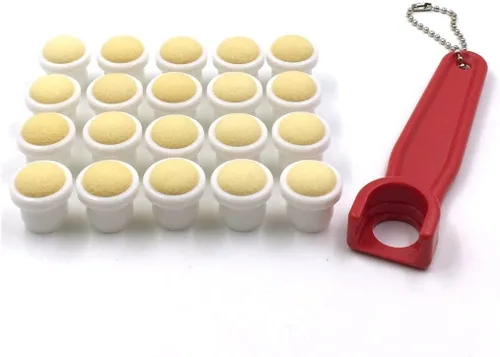 Vista 4 de Tapp Collections Bingo Dauber Puntas llanas 20-pk y EZ Lift Dauber Tip herramienta de eliminación
