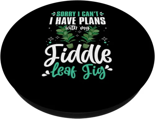 Vista 2 de Fiddle Leaf Fig Ficus Lyrata Care Tree Plant Soil Indoor PopSockets Swappable PopGrip