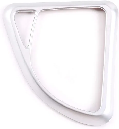 Vista 3 de YIWANG ABS coche central control palanca de cambios marco pegatinas para BMW Serie 1 E81 E82 E87 2007-2011 accesorios de coche (plata)