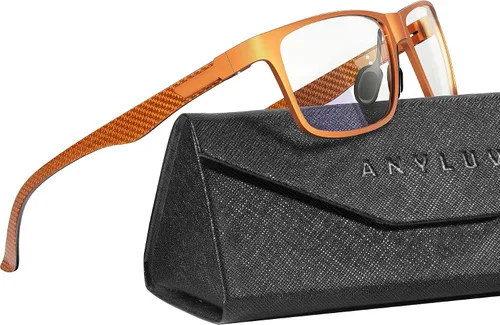 Vista 55 de ANYLUV Blue Light Glasses Men, Relieve Eyestrain and Eye Protection, Al-Mg Metal Computer Blue Light Blocking Glasses