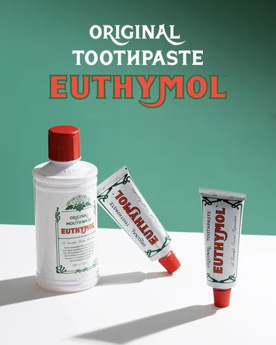 Vista 9 de EUTHYMOL Pasta de dientes rosa original (3.7 fl oz/paquete de 1) - Pasta de dientes sin flúor para dientes sensibles y encías. Mal aliento