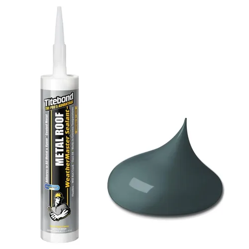 Vista 9 de Titebond WeatherMaster 61781 Sellador de techo de metal, verde, 9.5 onzas (paquete de 4)