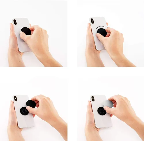 Vista 7 de PopSockets: Agarre para teléfono con soporte expandible, Pop Socket para teléfono - Color Burst Gloss
