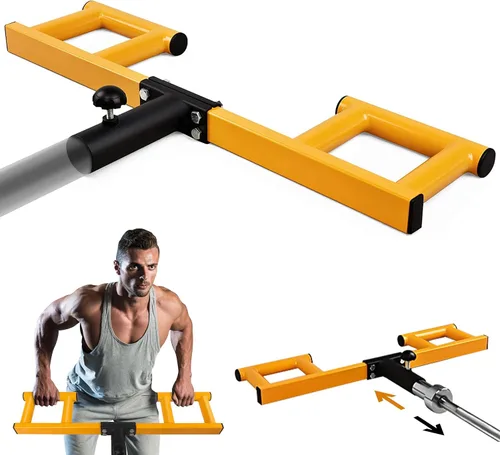 Vista 8 de Yes4All Viking Press, Landmine Handle Attachment for 2-Inch Olympic Barbell – 3 Hand Grip Positions - Support Home Gym for Deadlift, Squat Workout