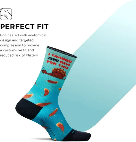 Vista 37 de Feetures Elite Ultra Light Cushion Mini Crew Sock - Calcetines deportivos con compresión dirigida