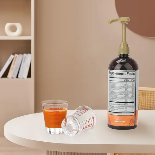 Vista 7 de Aieve Juego de vasos de chupito compatible con el multivitamínico líquido de MaryRuth, botella de 30 onzas líquidas, tazas medidoras con dispensador