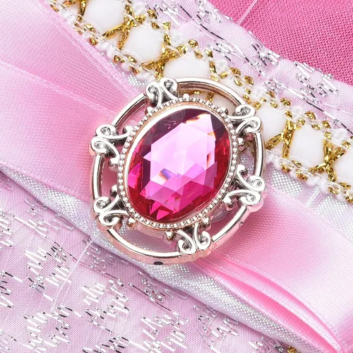 Vista 5 de Disfraz de princesa para niñas disfraz de cumpleaños de Halloween con accesorios de 3 a 8 años