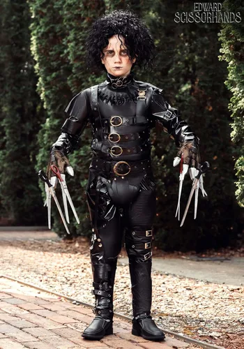 Vista 2 de Kid's Authentic Edward Scissorhands Costume