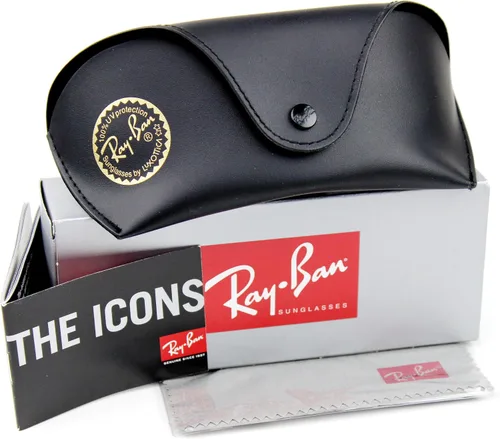 Vista 6 de Ray-Ban Auténtico RB2027-601W1-62 Espejo de cristal negro gris