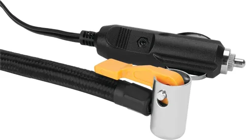 Vista 5 de Performance Tool Vortex E00003 Inflador de neumáticos digital de 12V con apagado automático, portabrocas de aire con bloqueo por palanca, cable