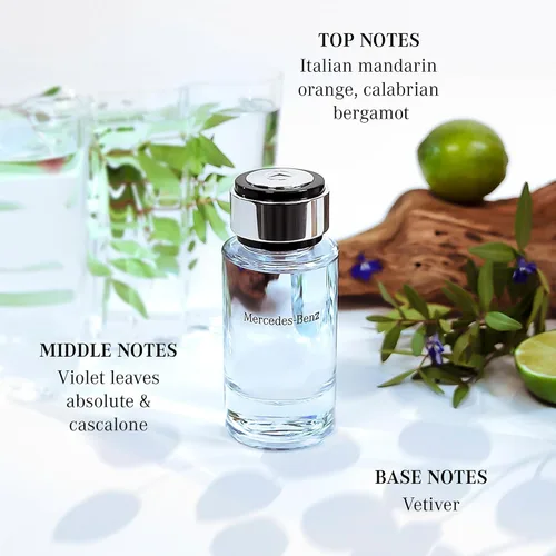 Vista 4 de Mercedes Benz Colonia para Hombres – 4 onzas líquidas – Eau De Toilette Perfume en aerosol para hombre – Aroma amaderado y almizclado – Fragancia
