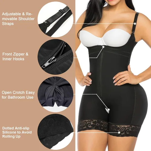 Vista 4 de YIANNA - Fajas colombianas para mujer posparto, control de abdomen, moldeador corporal, moldeador de glúteos