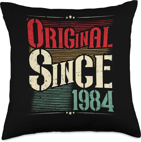 Vista 4 de 1984 vintage birthday retro Limited Edition men woman gift Throw Pillow