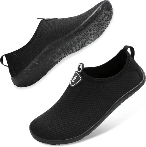 Vista 3 de JIASUQI Zapatos deportivos para senderismo y playa, zapatos acuáticos descalzos, para natación, deportes, caminar, para mujeres y hombres