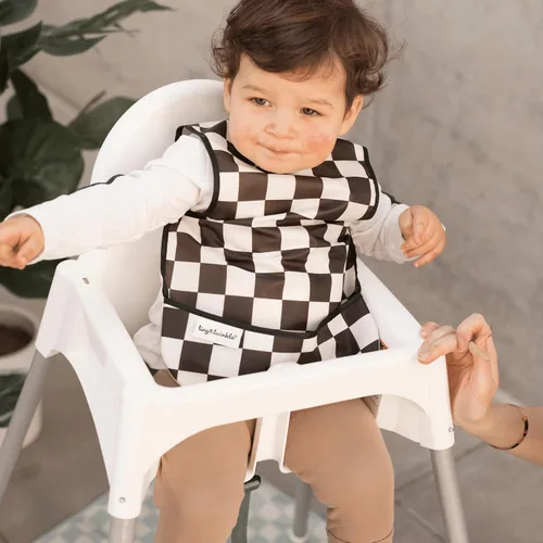 Vista 3 de Tiny Twinkle Babero a prueba de desorden para niños Babero impermeable para comer Delantal de bebé para alimentar, lavable a máquina, regalo