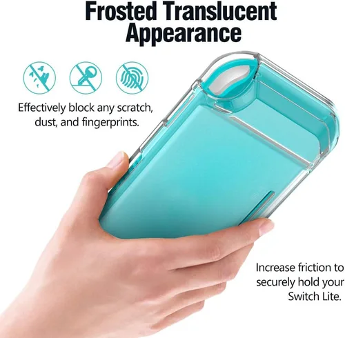 Vista 5 de MoKo - Funda compatible con Nintendo Switch Lite funda protectora de TPU a prueba de golpes duradera y esmerilada para consola Nintendo Switch Lite