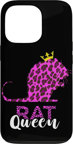 Vista 10 de Rat Queen Crown Leopard Mouse Rat Lover Rodent Rat Owner Case for iPhone 17