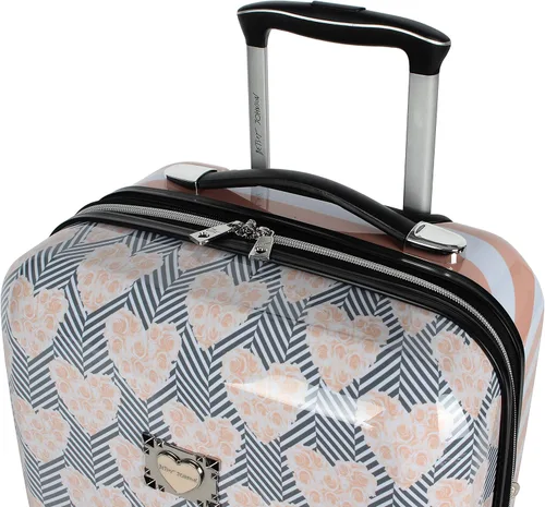 Vista 5 de Betsey Johnson Maleta rígida de equipaje de 3 piezas con ruedas giratorias (20 pulgadas, 26 pulgadas, 30 pulgadas) (talla única, puntal flamenco)..
