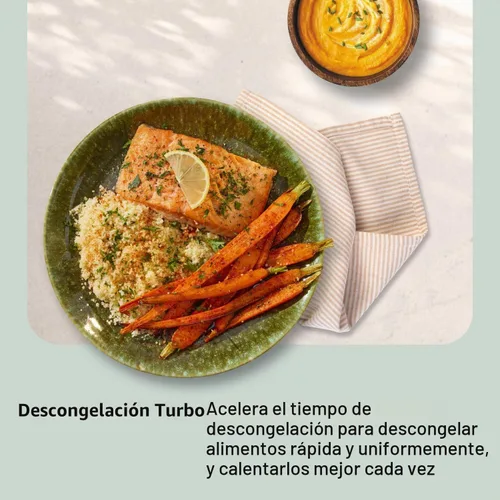 Vista 12 de Panasonic Horno de microondas, 1,3 pies cúbicos 1100W de encimera con sensor Genius de cocción y descongelamiento automático - NN-SD67LS