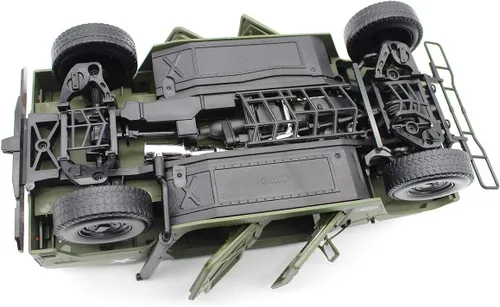 Vista 7 de Fisca - Modelo de coche a escala 1/18 de metal fundido a presión, vehículo militar blindado, camión de campo de batalla