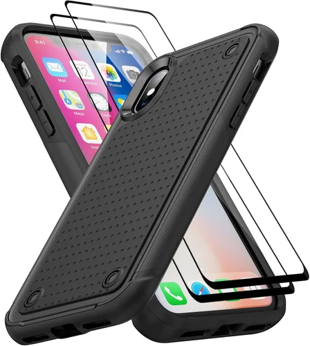 Vista 269 de Jeylly Funda para iPhone SE/Funda para iPhone 5S, Exterior de Plástico Duro que Absorbe Golpes + Interior de Silicona de Goma Defensor contra