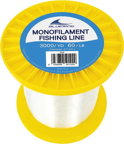 Vista 10 de BLUEWING Sedal de pesca monofilamento 6,8,10,12,15,20,25,30,40,50,60,80,100,130,250,300,400 libras, 50,100,500,1000,3000 yardas, hilo de pescar mono