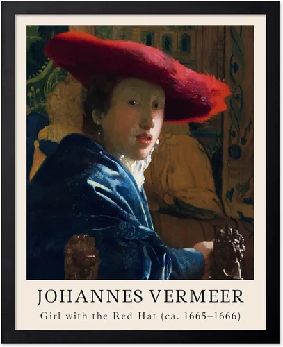Vista 48 de Poster Master Póster vintage Johannes Vermeer – Impresión de pintura de vista retro de Delft – Vista del arte de Delft – Regalo para hombres