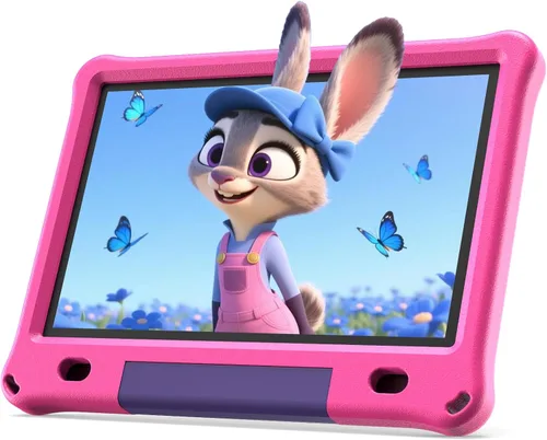 Vista 9 de Tablet infantil de 10 pulgadas con funda, tableta Android 15 de 10 pulgadas para edades de 3 a 12 años, 6 GB de RAM 64 GB de ROM, control parental