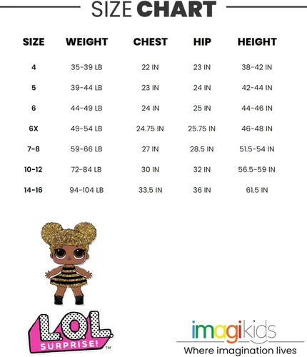 Vista 6 de L.O.L. Surprise! Queen Bee - Vestido de malla para niñas pequeñas a niños grandes