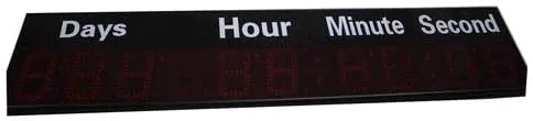 Vista 5 de 6-inch 9 Digits LED Timer Countdown/up Wall Mounted Clock with Days Hours Mins Secs Red
