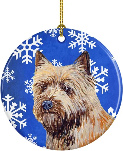 Vista 352 de Caroline's Treasures Cavalier Spaniel - Adorno de cerámica para colgar en el árbol de Navidad, para el hogar, Navidad, fiestas, regalo, 3 pulgadas