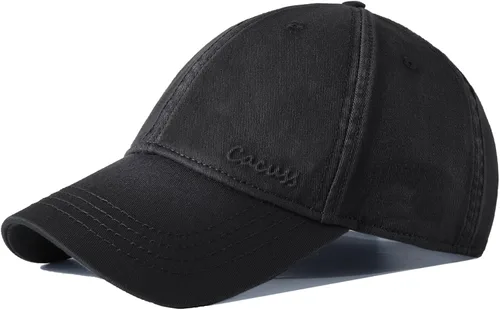 Vista 4 de CACUSS Gorra de béisbol clásica de algodón para hombre con cierre de hebilla ajustable gorra de golf