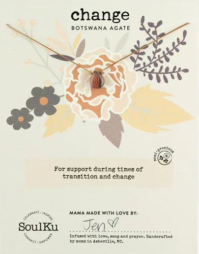 Vista 17 de SoulKu Collar hecho a mano, joyería de empoderamiento con cristal curativo, joyería inspiradora para mujeres, regalos para mamá y hermana, extensor
