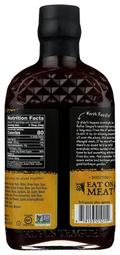 Vista 4 de Salsa barbacoa con miel Rufus Teague, 16 oz.